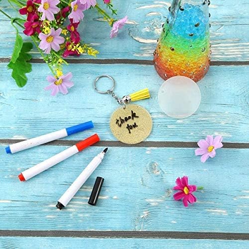 KINGFOREST 120PCS Acrylic Keychain Blanks Kit - Image 4