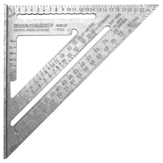 Swanson NA202 Metric Speed Square Layout Tool | Aluminum layout square by SwansonTool