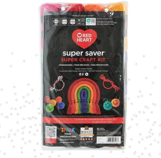 Red Heart Super Saver Super Yarn Craft Kit - Image 2