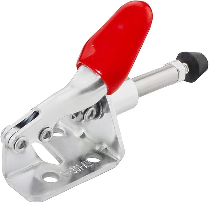 Toggle Clamp KangTeer 4pcs Capacity 45Kg/99Lbs 16mm Plunger Stroke Antislip Push Pull Toggle Clamp 301AM 4 Piece