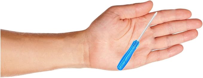5PCS Mini Phillips Screwdriver, 2mm Cross Head with Blue Non-slip Handle for Small Appliances, 2.56"(65mm) Total Length, Non-magnetic