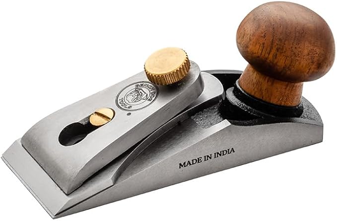 Rockler Bench Dog Small Chisel Plane - Durable Flush Plane w/Hardened Blade & Open Front - Precise Woodworking Tools for Trimming & Shaving - Perfect Craft Tools Kit w/Case