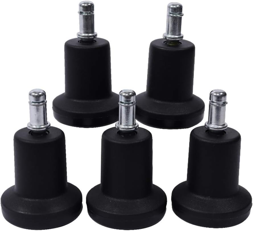 Chair Master Round Vinyl Chair/Stool-Black-for Garage, Counters, Shop, Kitchen, Computer Desks, Drafting Tables. Easy to Clean! (Glides, Tall Bench/Drafting 24"-34")