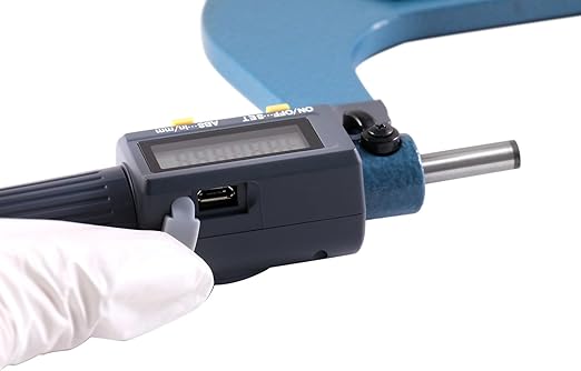 Accusize Industrial Tools 4-5''/100-125 mm by 0.00005''/0.001 mm 2 Keys Electronic Digital Outside Micrometer, Metric/Imperial, Md71-0005