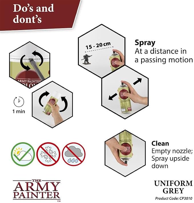 The Army Painter, Colour Primer: Uniform Grey, 13.5oz - Image 6