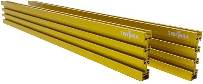 Multi T-Track - 3" Universal T-Track for Woodworking | Anodized Aluminum T Track Fence System | Woodworking Accessories | 24" Fence System (Set of 2) | Yellow