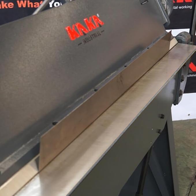 KAKA INDUSTRIAL Sheet Metal Brake 48-Inch, 12-Gauge Mild Steel Capacity Box and Pan Brake, Heavy-Duty Metal Brake Bender, 0-135 Degree Adjustable Floor Siding Brake W-4812T