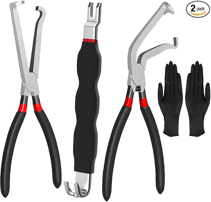 Electrical Disconnect Pliers, Electrical Connector Pliers for Cars, Automotive Electrical Plug Removal Tool, Terminal Removal Tool, Automotive Wire Locking Push Tab Disconnect Tools(3 PCS)