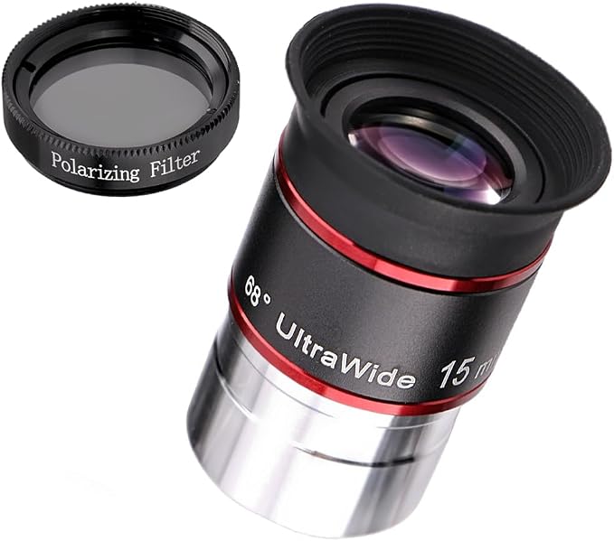 15mm 68° Ultra Wide-Angle Telescope Eyepiece by STARBOOSA