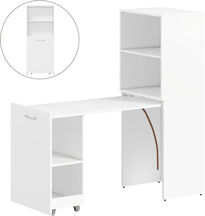 Zevemomo Folding Desk, Convertible Table - Image 7