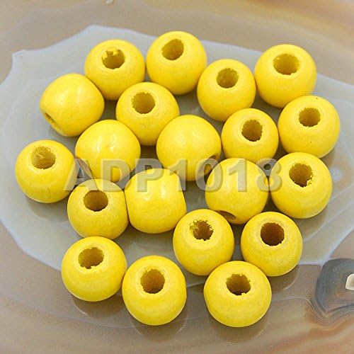 AD Beads Wood Spacer Loose Wooden Craft Beads Big Hole Beads Assorted by ADBeads