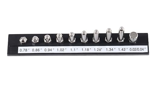 Accusize Industrial Tools 0.7-1.5'' by 0.0001'' Dial Bore Gage, Stem Length 6'', Ee20-1015