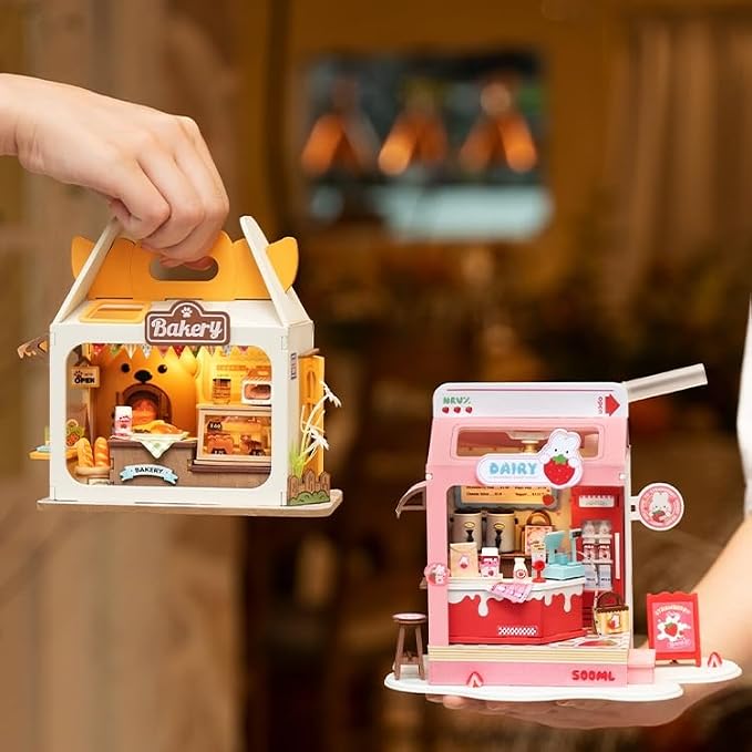DIY Mini House Building Teddy Miniature Kit Breadbox, Miniverse Lifestyle - Image 4