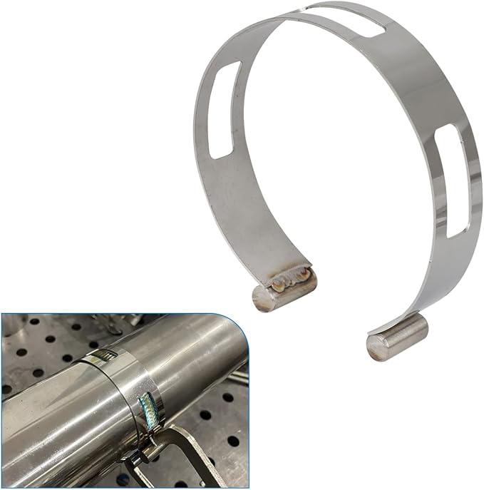 4" (101.6MM) Stainless Exhaust Tacking Band Clamp-On For Welding Fabrication