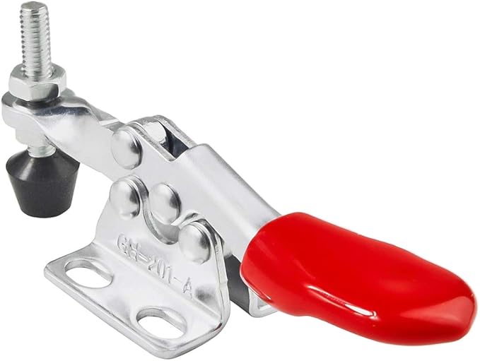 6PCS Toggle Clamp 201A Hand Tool 60 lbs / 27kg Holding Capacity Antislip Horizontal Quick Release Tool