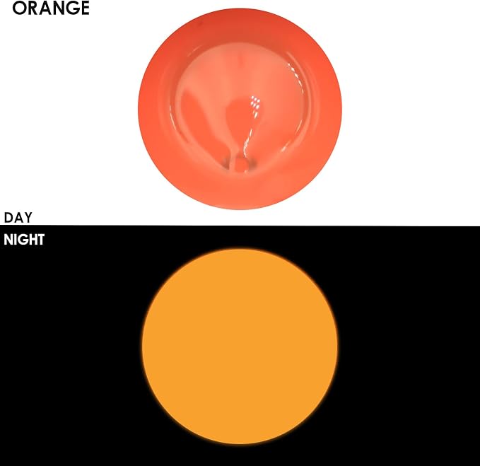 Artecho Orange Glow in the Dark Acrylic Paint Set, 120ml / 4.05oz | Non-Toxic - Image 2