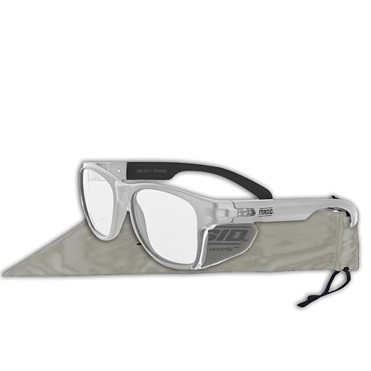 MAGID Y50 Safety Glasses for Construction | White Frame — 12-Pack, ANSI Z87.1+ - Image 3