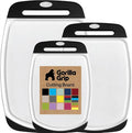 GORILLA GRIP BPA-Free Reversible Kitchen Cutting Board Set of 3, US Designed by Unknown