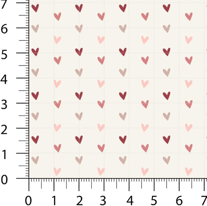 Valentine Patchwork Fabric Panel 100x155 cm – 100% Cotton Satin, 6 Coordinated - Image 4