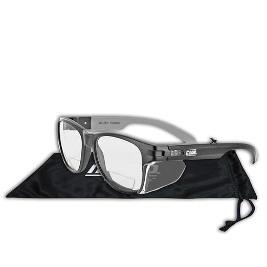 MAGID Y50 Safety Glasses for Construction | Black Frame — 1 Pair, ANSI Z87.1+ - Image 3
