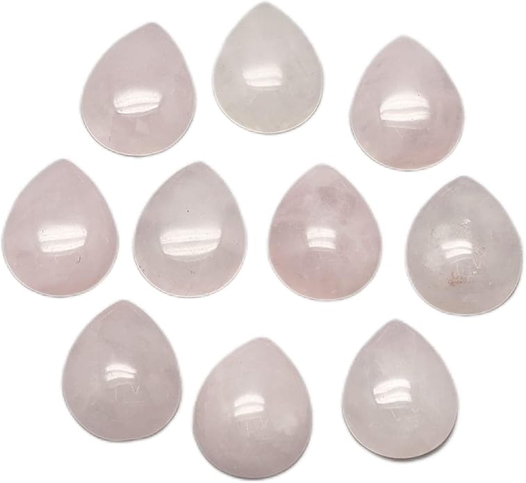 Fashewelry Natural Teardrop Flat Back Cabochons Beads by FASHEWELRY
