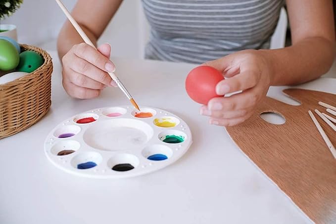 8pcs Paint Tray Palettes, Plastic White Palettes - Image 3