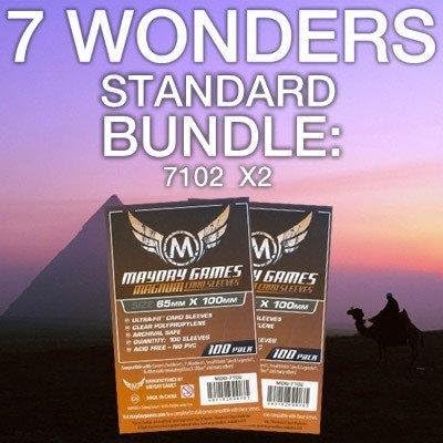 Mayday Games 7 Wonders Game Accessory- Standard Card Sleeve Bundle - Image 2