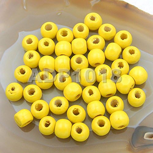 AD Beads Wood Spacer Loose Wooden Craft Beads Big Hole Beads Assorted by ADBeads
