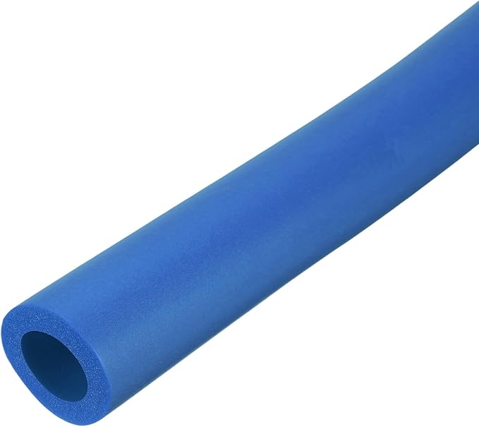 uxcell Pipe Insulation Tube Foam, 11/16" ID x 1/4" Thick x 1.64ft Foam Pipe Cover Non-Slip Hollow Tubing Guitar Air Conditioner Stand Fitness Equipment Handles, Blue