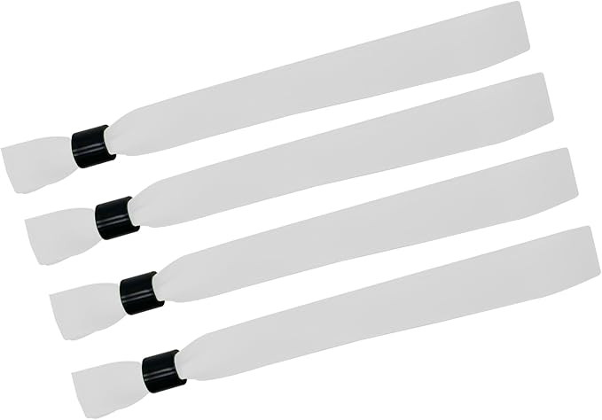 100 Pack Wrist Bands|White Wristbands for Events|Wristbands for Concerts Festival Admission Party|13.78” x 0.59”