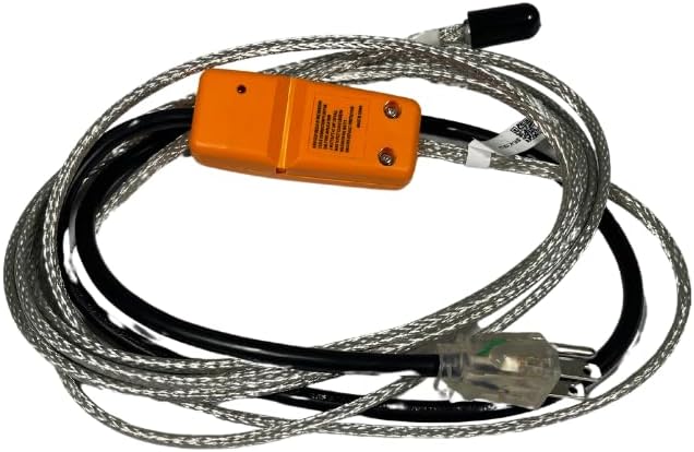 Unjacketed Self-Regulating Heater Cable Kit – 120V, Pre-Terminated Plug, for Indoor Residential Pipe Protection Only (12FT)
