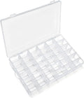 IOOLEEM 36 Grids Plastic Bead Organizer Box, Adjustable Dividers, Sewing storage by IOOLEEM