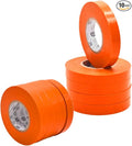 WOD ETC766 Professional Grade General Purpose Orange Electrical Tape UL/CSA Listed core. Vinyl Rubber Adhesive Electrical Tape: 1/2 inch X 66 ft - Use at No More Than 600V & 176F (Pack of 10)