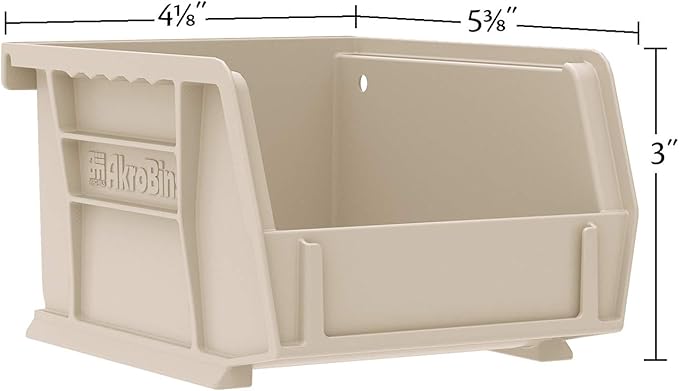 Akro-Mils 30210 AkroBins Plastic Storage Bins, Space-Saving Stackable Bins - Image 3