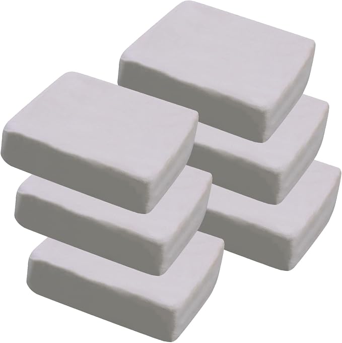 6 lb White Natural Air-Dry Clay;Ideal by WABAFL