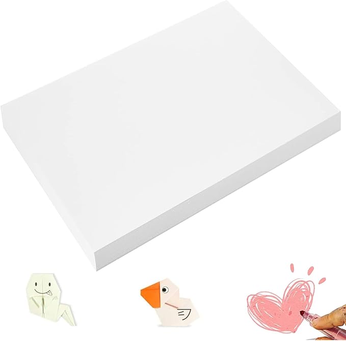 300 Sheets Arts Craft Paper for Drawing 18” x 24” White Construction Paper for by Shinok