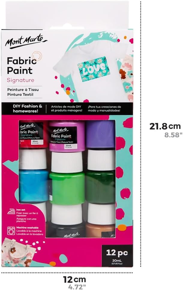 Mont Marte Signature Fabric Paint, Suitable - Image 7