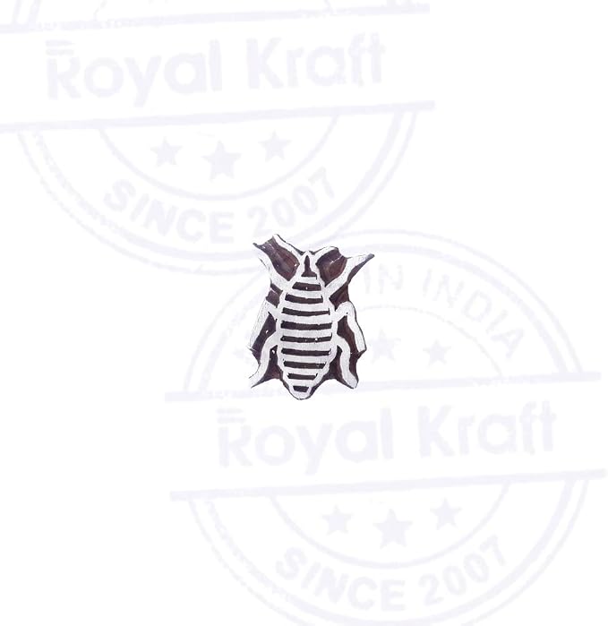 Royal Kraft Wooden Stamps DIY Fabric, Henna Printing Blocks THDtag078 - Image 2