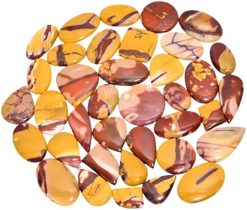 Natural Loose Gemstone 5 Piece Cabochons Lot Jewelry Making Loose Gemstone by Crysmona