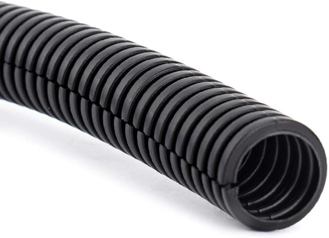 ZhiYo 10FT 3/4” Wire Loom Split Tubing Auto Wire Conduit Flexible Cover | High Temperature Heat Resistant -40F to 257F | Plastic Cover for Electrical Wires & Cables