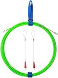 Fish Tape Wire Puller Through Wall Wire Threader Fish plus Fish Cable Fastener with Steel rope 49FT(15M)