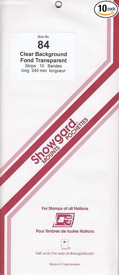 Strip Style Clear Stamp Mounts Size 84 by Showgard