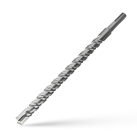 CSOOM SDS Plus Rotary Hammer Drill Bit 5/8"x12.2", Professional Concrete Drill Bit for Concrete, Brick, Stone and Cement Walls