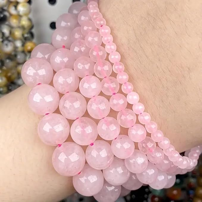 Zenkeeper About 180 Pcs Rose Quartz Beads - Image 5