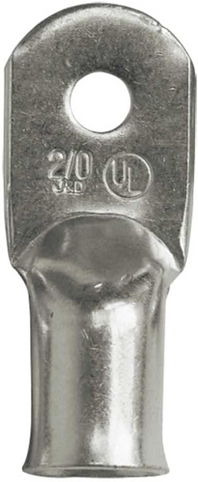Ancor 252264 Marine Grade Electrical Heavy Duty Tinned Copper Lugs (2-Gauge, Size 1/4 Screw, 2-Pack)