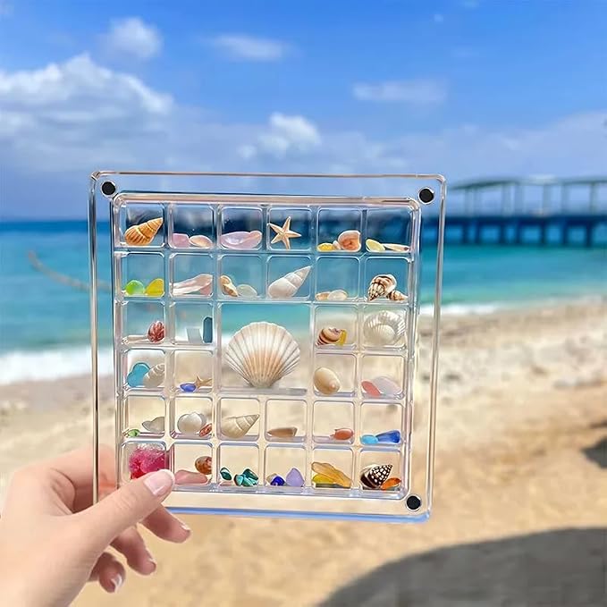 Grid Clear Acrylic Display Box by Unknown