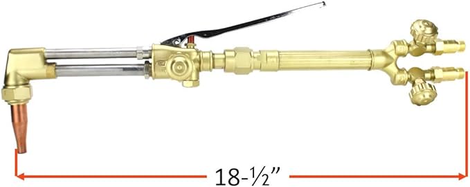 SÜA - Heavy Duty Oxy-Fuel Torch Replacement for Victor with Check Valves + Cutting Tip + Welding Tip (Acetylene)