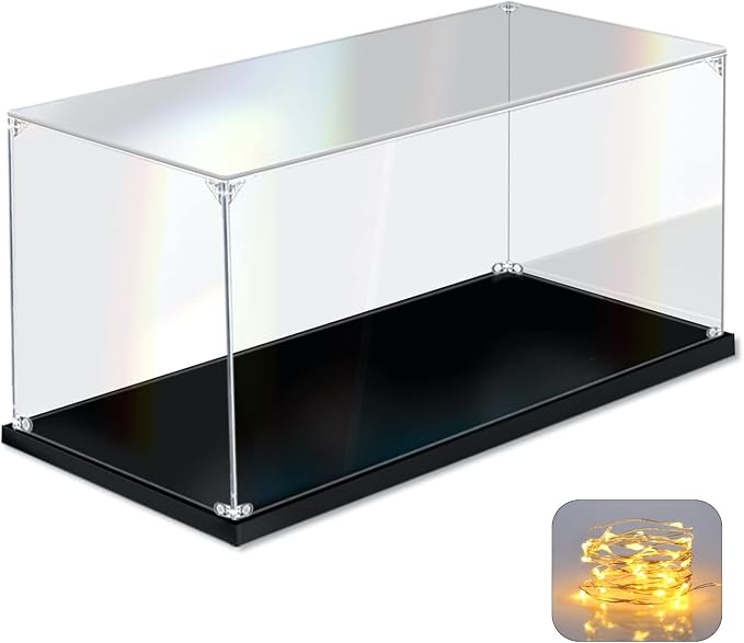 KOLIPI Acrylic Display Case for Collectibles Assemble Clear Acrylic Display Box by KOLIPI