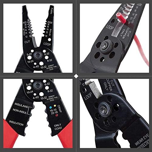WGGE WG-015 Professional 8-inch Wire Stripper/wire crimping tool, Wire Cutter - Image 3