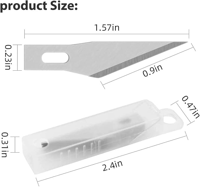 DIYSELF 23 Pack Exacto Knife Craft Knife Precision Carving Hobby Knife Kit - Image 3